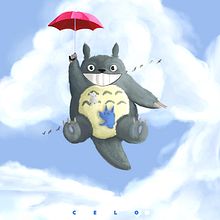 Fly Totoro, Fly!. Digital Drawing, Character Design, Digital Design, Traditional illustration, and Digital Painting project by Marcelo Hagge - 09.04.2020
