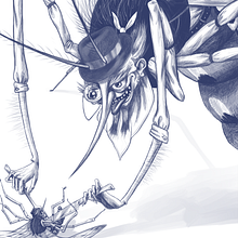 Zancudo del sentido común. Un proyecto de Ilustración digital de Pablo Gozalves - 04.07.2020