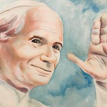 Mi Proyecto del curso: Retrato artístico en acuarela Papa Juan Pablo II. Watercolor Painting project by Oscar Arévalo sdb - 09.07.2020