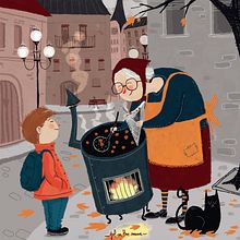 Welcome Autumn. Un proyecto de Ilustración tradicional, Ilustración digital e Ilustración infantil de Veronica Aranda - 05.09.2020