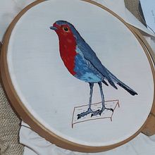 Mi Proyecto del curso: Pintar con hilo: técnicas de ilustración textil. Un proyecto de Bordado de tallertejidoschikis - 21.09.2020