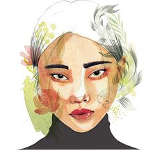 Mi Proyecto del curso: Retrato ilustrado en acuarela. Un proyecto de Dibujo digital y Pintura a la acuarela de Xiomara Cancino Vargas - 05.09.2020