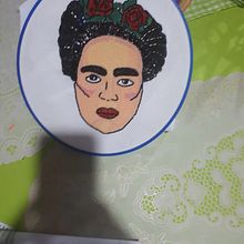 Mi Proyecto del curso: Retratos bordados en pedrería. Embroider project by agudeloolgalucia465 - 09.06.2020