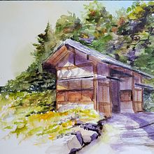 My project in Architectural Sketching with Watercolor and Ink course. Watercolor Painting project by Rita Hendricks - 09.06.2020