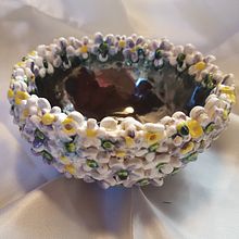 Cuenco "Flowers". Ceramics project by Rosalba Panza - 09.06.2020