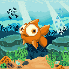 Mi Proyecto del curso: Pez a la deriva. Digital Drawing, Character Design, Pixel Art, and Video Games project by Fernando Laxi - 09.06.2020