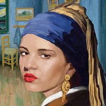 ROSALIA VAN GOGH: la chica de la joya. Un progetto di Pittura digitale di Jesus Tortosa - 06.09.2020
