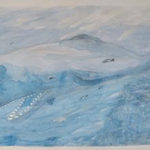 Mi Proyecto del curso: Técnicas experimentales de acuarela para principiantes . Watercolor Painting project by Higinio C.E. - 09.06.2020