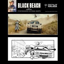 Black Beach - Storyboards. Un proyecto de Cine, Dibujo, Stor y board de Pablo Buratti - 05.09.2020