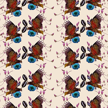 El halcón y las flores. Un proyecto de Diseño digital, Fotografía digital, DIY y Tejido de teresitagonzalez512 - 17.09.2020