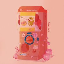 Japanese Vending Machines Ein Projekt aus dem Bereich Traditionelle Illustration und Digitale Illustration von Sara Vilà Cardona - 07.09.2020