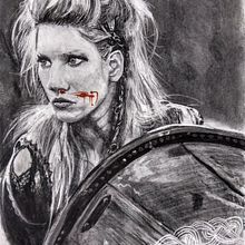 Lagertha. Un proyecto de Dibujo realista de paolaqsd - 14.03.2018