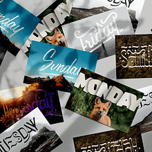 Weekly Lettering . Compoziție fotografică, Direcția artistică, Design tipografic și Tipografie de David Hernández Rosales - 09.07.2020