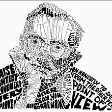 My project in Hand-Drawn Typographic Portrait course . Menggambar Artistik proyek oleh Leslie Kimble - 09.07.2020