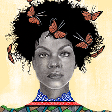 Black Princess. Un projet de Beaux Arts, Dessin, Dessin au cra, on, Dessin artistique, Dessin de portrait, Illustration traditionnelle et Illustration à l'encre de Jéssica Correia - 08.09.2020