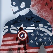 Capitan Ámerica. Un progetto di Illustrazione digitale di Adrian Gonzalez - 09.09.2020