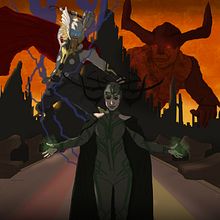THOR RAGNAROK. Un progetto di Illustrazione digitale di Adrian Gonzalez - 09.09.2020