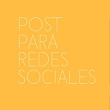 Post para RRSS. Un proyecto de Diseño para Redes Sociales de Carmen Gaitán Solano - 09.09.2016