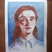 My project in Artistic Portrait with Watercolors course. Projekt z dziedziny Malowanie akwarelą użytkownika marie_labonte - 09.09.2020