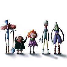 Las 5 Enterradoras Polares. Character Design project by Ysabel Castro Palacios - 09.11.2020