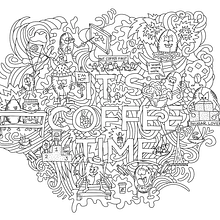 My Coffee Project in Doodle-Style Vector Illustration course. Drawing, and Vector Illustration project by Alexandra Baskakova - 09.17.2020