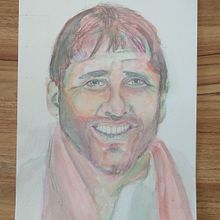 Primero intento - El Chacho Coudet. Watercolor Painting project by Marcos Saporiti - 09.09.2020