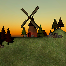 Meu projeto do curso: Modelagem de cenários low poly para vídeo games . 3D și modelare 3D de Ricardo Maginador - 09.08.2020