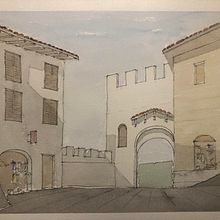 My project in Architectural Sketching with Watercolor and Ink course. Un proyecto de Pintura a la acuarela de byrd390 - 09.09.2020