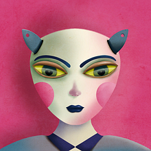 Alien Girl. Un proyecto de Ilustración digital de leonbodha - 09.09.2020
