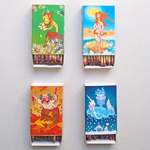 Mythological Four Season Matchboxes. Un progetto di Arte concettuale, Creatività, Disegno, Design, Character design, Graphic design, Illustrazione tradizionale, Illustrazione digitale, Illustrazione infantile e Papercraft di Nicola Marras - 10.09.2020