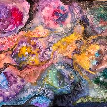 thanies in Modern Watercolor Techniques course. Acr, lic Painting, Digital Photograph, Embroider, and Watercolor Painting project by Thanie Saeed - 09.10.2020