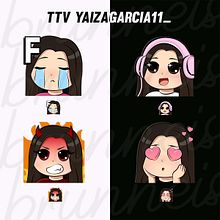 TTV Emotes. Social Media Design, Traditional illustration, and Vector Illustration project by Laura Brunneis - 09.10.2020