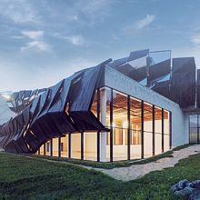 Architectural concept, based on restoration of old sport center in Carpathian mountains - Vorokhta village-  west Ukraine. Un proyecto de 3D, Arquitectura, Arquitectura digital y Arquitectura interior de Lena Chy - 10.09.2015