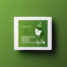 Conferencia "Adolescent Mental Health". Un proyecto de Diseño de carteles, Diseño editorial y Diseño gráfico de aedo - 10.09.2020