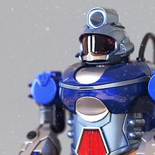 Introducción al modelado hard surface: Robot. Een project van 3D,  3D-ontwerp y  3D-modellering van Kalil Fiat - 10.09.2020