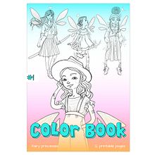 Color Book - fairy princesses - #1. Character Design, Children's Illustration, Digital Drawing, Digital Illustration, Drawing, Education, Traditional illustration, and Vector Illustration project by Dora Mode - 09.11.2020