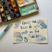 Mi Proyecto del curso: Caligrafía itálica con brush pen.  project by Celia González González - 09.11.2020