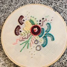 Mi Proyecto del curso: Técnicas avanzadas de bordado: puntadas y composiciones con volumen. Un progetto di Ricamo di Cristal García Retamal - 11.09.2020