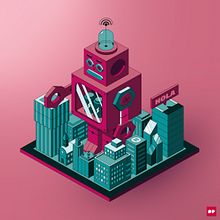 Mi Proyecto del curso: Ilustración vectorial isométrica desde cero. Vector Illustration project by Daniel Puga - 09.12.2020