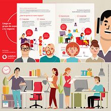MI EQUIPO DE GESTIÓN VODAFONE BUSINESS. Un progetto di Animazione 2D, Animazione di personaggi, Character design e Illustrazione tradizionale di Juanma García Escobar - 12.09.2020