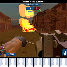 Battle of the outlaws (multiplayer unpublished prototype). Game Development, and Video Games project by Jose Goncalves - 01.13.2012