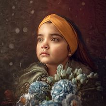 Esperando la primavera. Creativit, Creating with Kids, Studio Photograph, Portrait Photograph, Photographic Lighting, and Photo Retouching project by Macarena Miranda - 09.13.2020