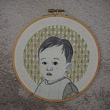 My son's embroidered portrait. Un progetto di Ricamo di Iris Wong - 15.02.2021