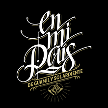 En mi País, Mi Proyecto del curso: Caligrafía y lettering para manos inquietas . Design grafic, Caligrafie, Scrisori și Scriere manuală de sologerman - 09.16.2020