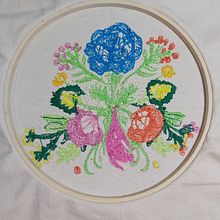 Navidad Alvarado (Panamá) Mi Proyecto Final del curso: Técnica de bordado con paso atrás. Embroider project by Navidad Alvarado Chung - 10.15.2020