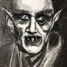 Nosferatu . Desen în creion de Alessandra Russo - 09.13.2020