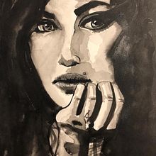 Amy Winehouse Ein Projekt aus dem Bereich Aquarellmalerei von Alessandra Russo - 13.09.2020