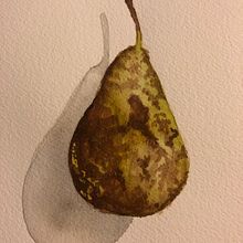 A pear . Watercolor Painting project by Alessandra Russo - 09.13.2020