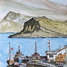 Harbor @ Portree, Scotland. Watercolor Painting project by Murthy Sudhakar - 09.08.2020