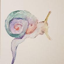 Mi Proyecto del curso: Técnicas experimentales de acuarela para principiantes . Drawing project by paulachana - 09.20.2020